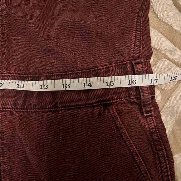 Etica Larsen Utility Jumpsuit, size Medium, red washed denim. NWOT - Picture 16 of 16